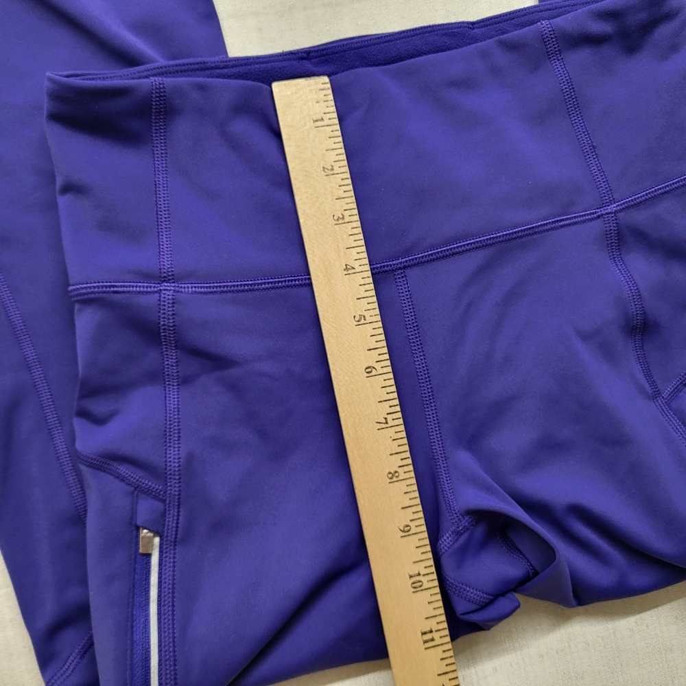 Athleta Rainier Bootcut Pant Small Purple Thermal Lined Outdoor Hike Stretch - Picture 8 of 14